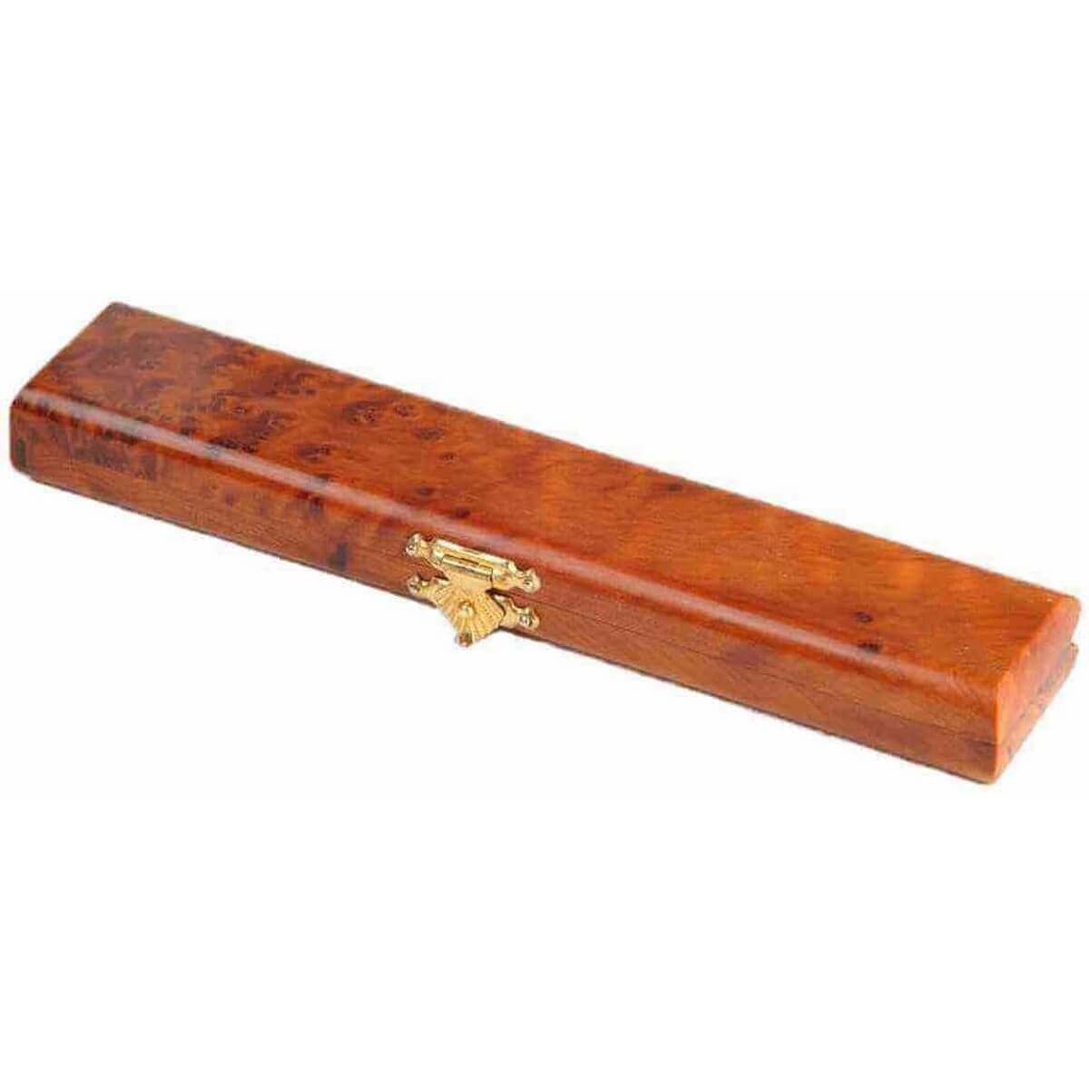 Étui à stylos en bois de thuya, porte-stylo, boîte à stylos, organisateur, plumier, porte-stylo, plateau de bureau, bois