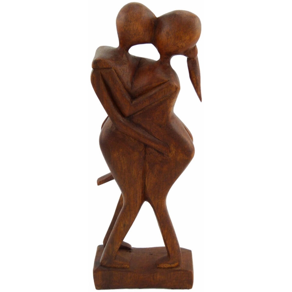 Holz Figur Skulptur Abstrakt Holzfigur Statue Afrika Asia Handarbeit Deko Akt