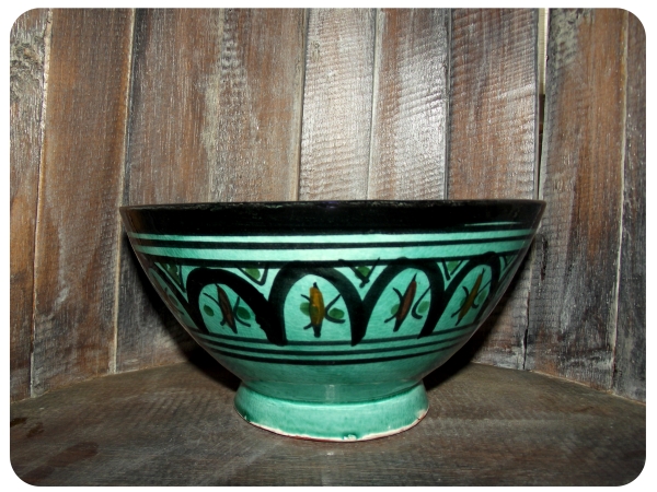 Orientalische marokkanische Keramikschale Keramik Müsli Obst Salat Schale Schüssel Deko mittel
