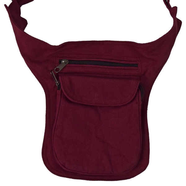 Simandra Gürteltasche für Damen und Herren - Bauchtasche mit vielen Fächern - klein