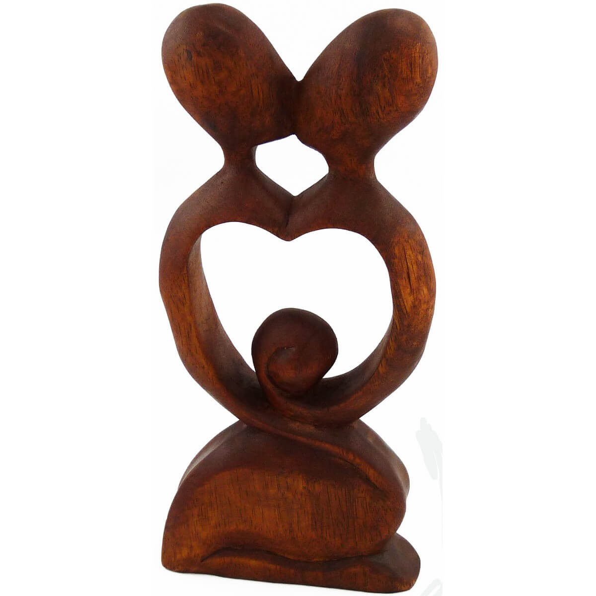 15 cm Holzfigur  abstrakt   romantische Umarmung  Soarholz  Dekoration  Höhe 