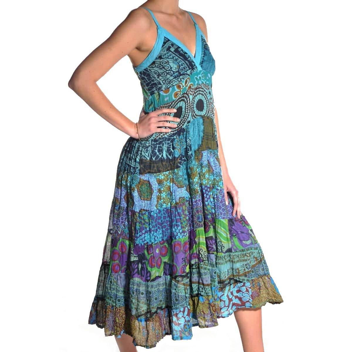 Kleid Tragerkleid Maxikleid Abendkleid Sommer Ethno Kleider Armellos Simandra Shop 