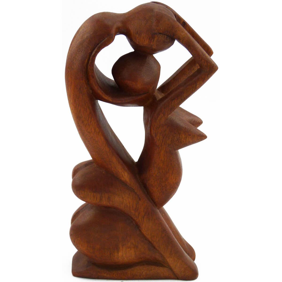 Holz Figur Skulptur Abstrakt Holzfigur Afrika Asia Handarbeit Deko Hingabe 