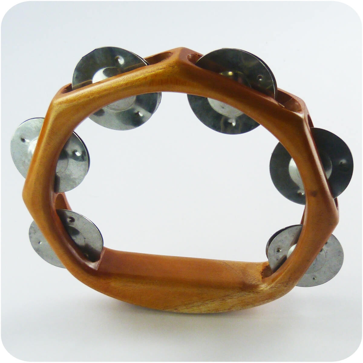 Schellenring Tambourin Schellenkranz Schellentrommel Holz Schellen