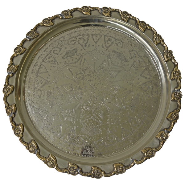 Orientalisches marokkanisches Tablett Serviertablett Teetablett antike Handarbeit