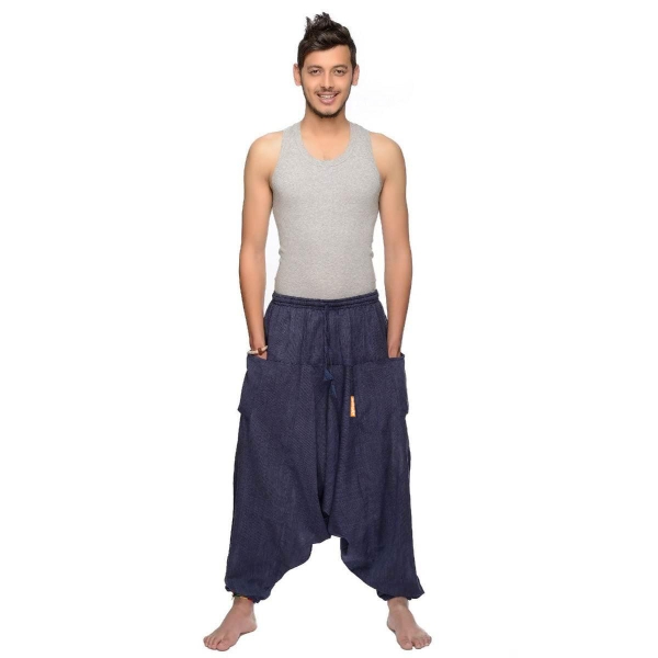 Haremshose "Singharaja" Freizeit Pumphose Aladinhose Pluderhose Yoga Goa Sarouel Herren