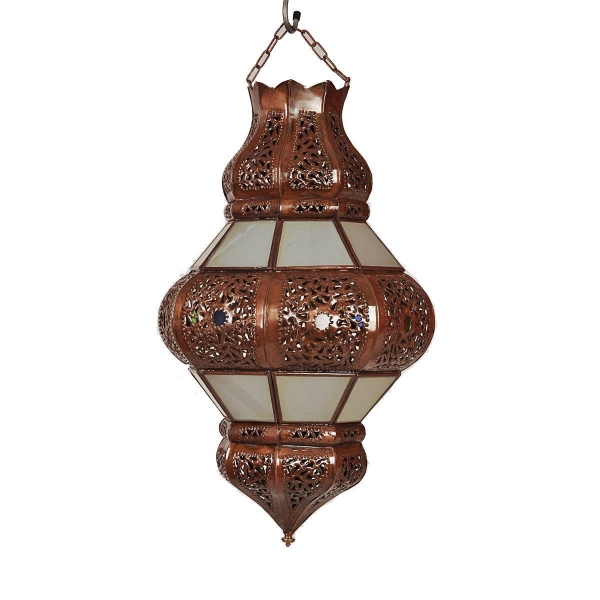 Orientalische marokkanische Lampe Palast Laterne Deckenlampe Deckenleuchte Hängelampe RUND 45 cm