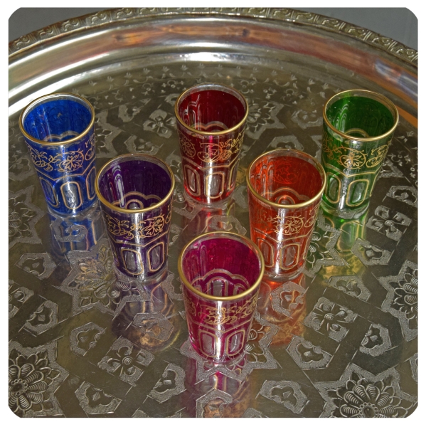 Orientalische Teegläser marokkanische Gläser Teeglas Teeset Set Deko Orient 6-teilig