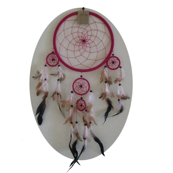 Traumfänger Dreamcatcher Federn Träume Geschenk Dekor Hängend Windspiel Raumharmonisierung 11 cm