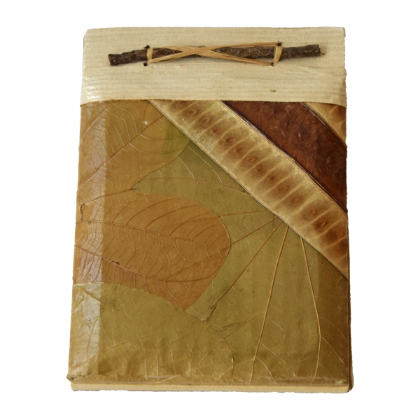 Simandra Handgemachtes Notizbuch Gästebuch Erinnerungen Buch handgefertigt Kunsthandwerk Adressbuch Natur 12 x 17 cm klein