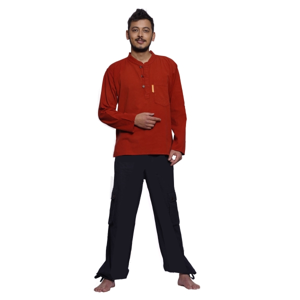 Hemd "Anapurna" - Freizeithemd aus Baumwolle - Fischerhemd mit geradem Schnitt -