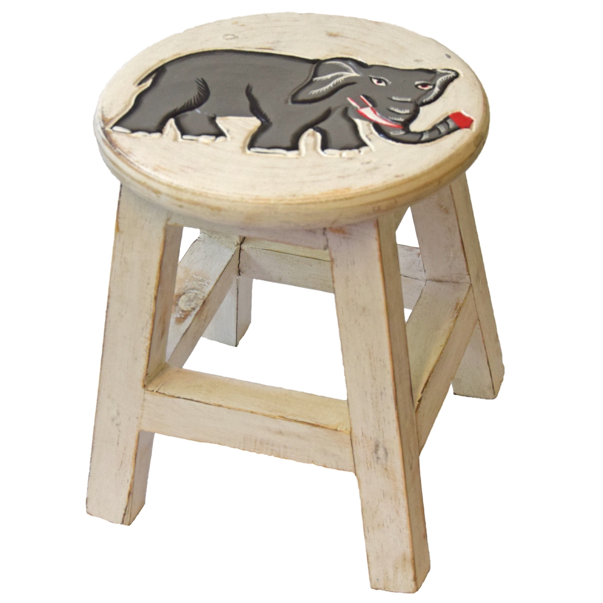 TATOZA Cookie Tritthocker Aus Holz – Niedlicher Hocker Für Kinder & Erwachsene