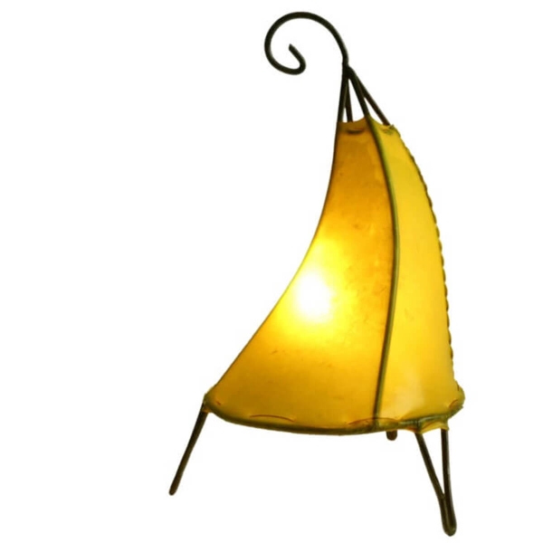 Orientalische Lampe Hennalampe marokkanische Lederlampe Tischleuchte Stehleuchte Henna Tissir einfarbig 35-38 cm