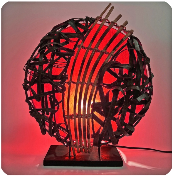 Deko-Leuchte Stimmungsleuchte asiatische Lampe Stehleuchte Tischleuchte Tischlampe Bali Asia Feng Shui