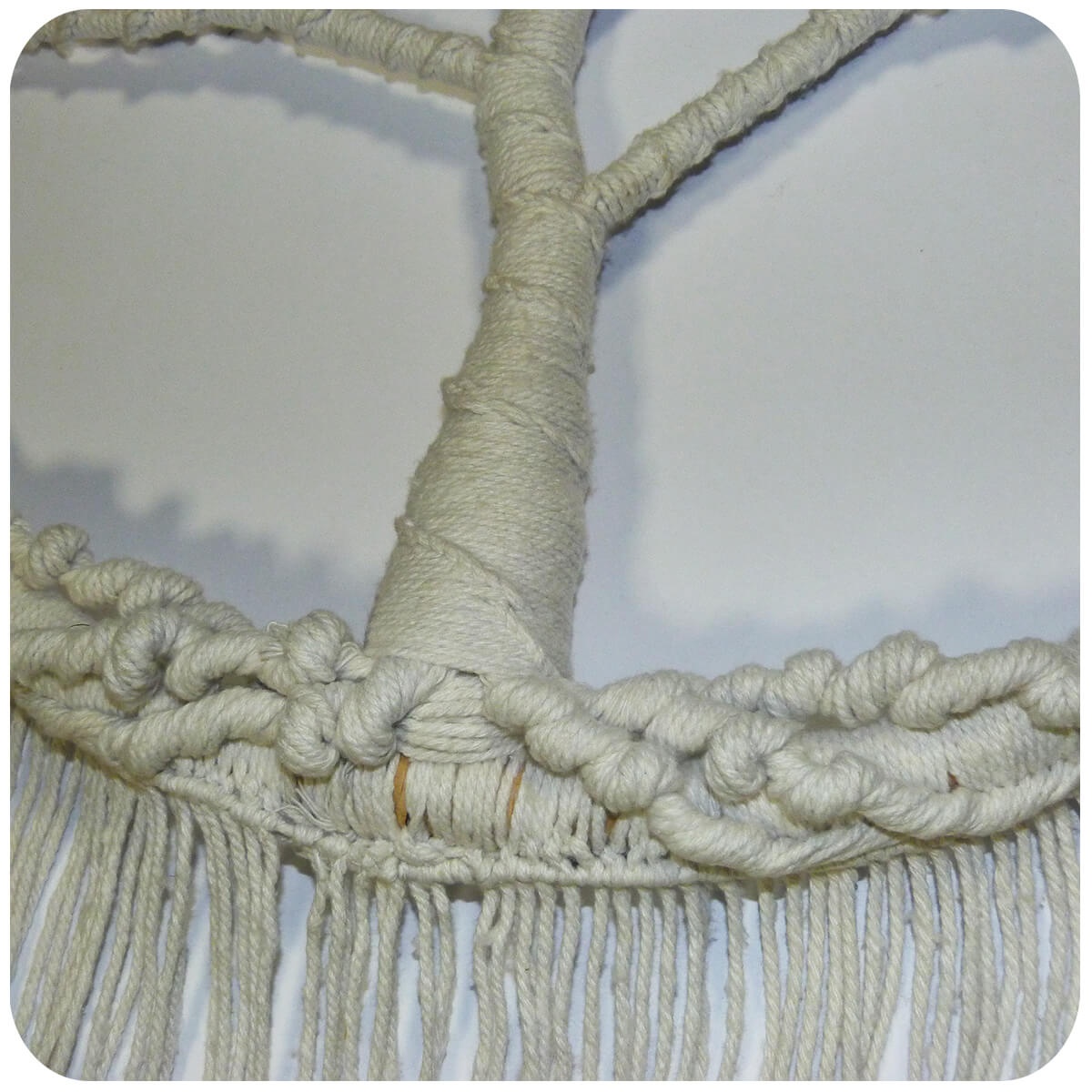 Atrapasueños Atrapasueños Árbol de la Vida Sueños Campana de Viento Decoración de Regalo Colgante Blanco 137x55 cm