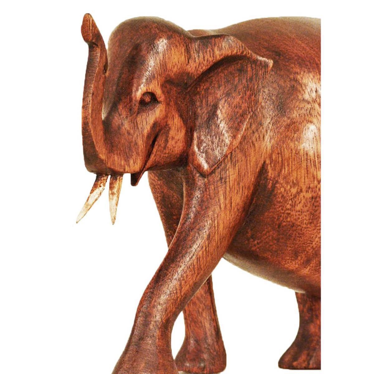 Elefant Holz Figur Skulptur Abstrakt Holzfigur Afrika Asia