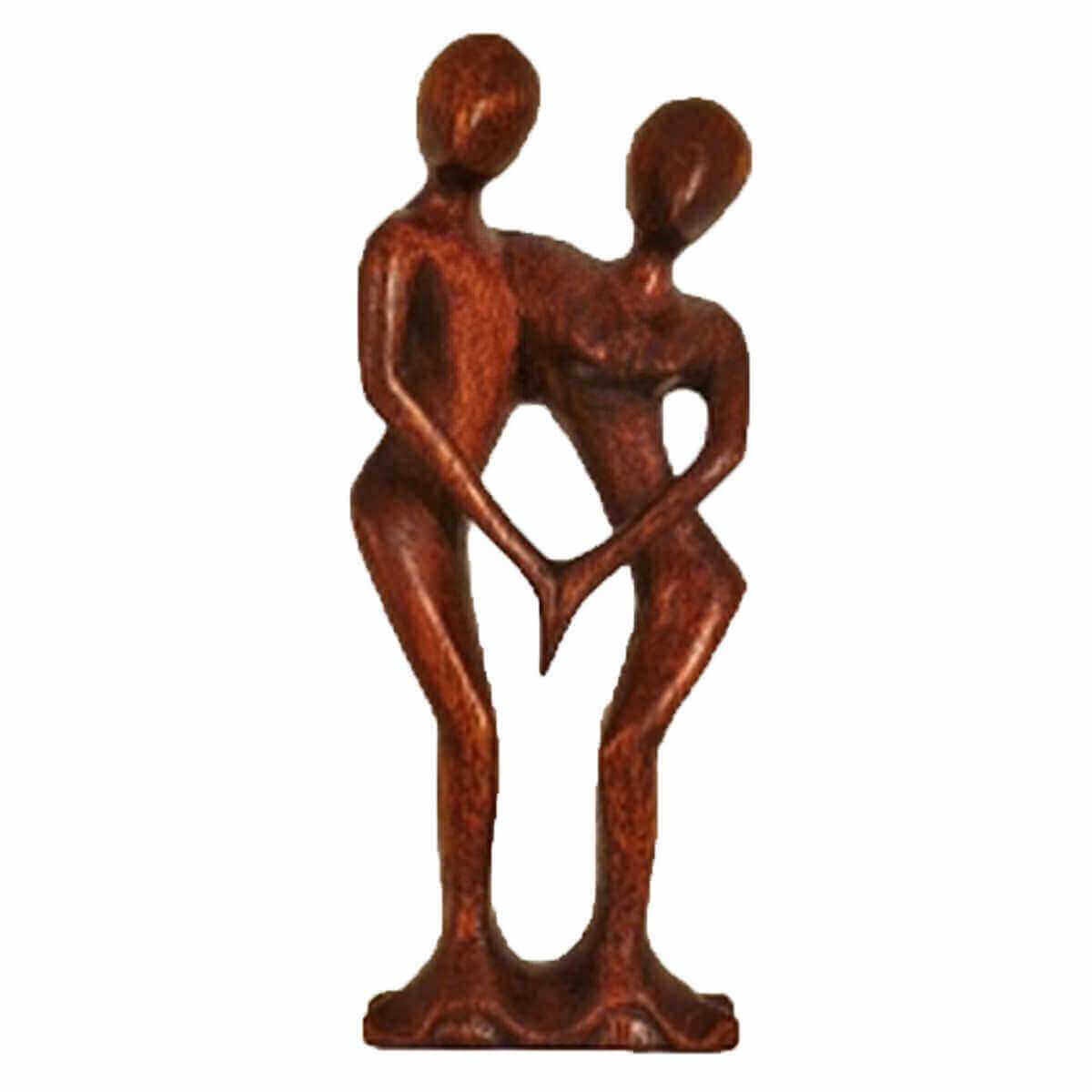 Figura de madera Escultura Figura de madera abstracta Estatua África Asia Trabajo hecho a mano Decoración Danza