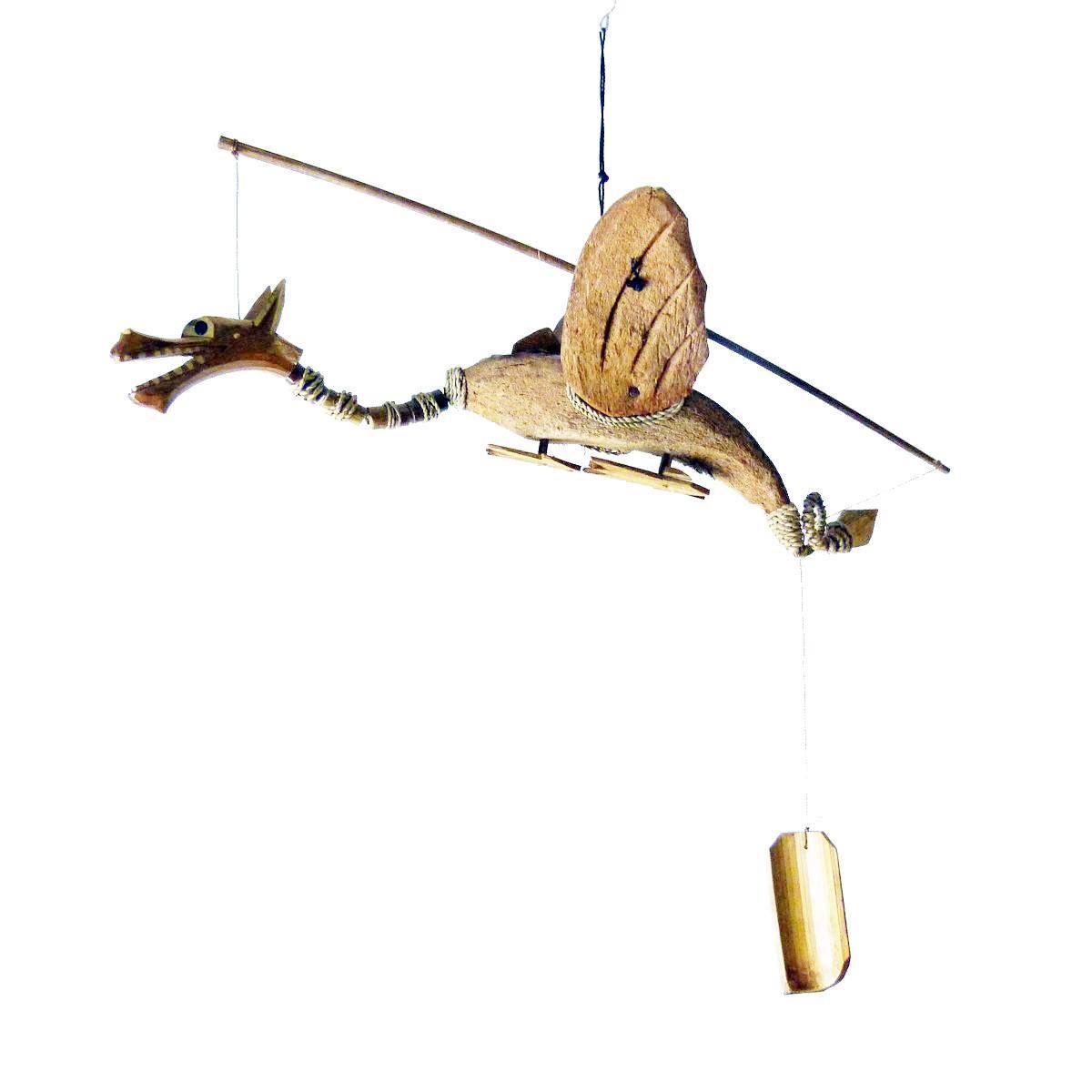 windspiel bambus kokosnuss holz handgefertigt deko entspannung garten tuerglocke drachen zum haengen windspiele online simandra shop de